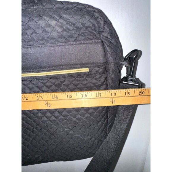 Bagsmart Quilted Laptop Bag 15" Black Nylon & Polyester Adjustable Strap - Picture 7 of 8